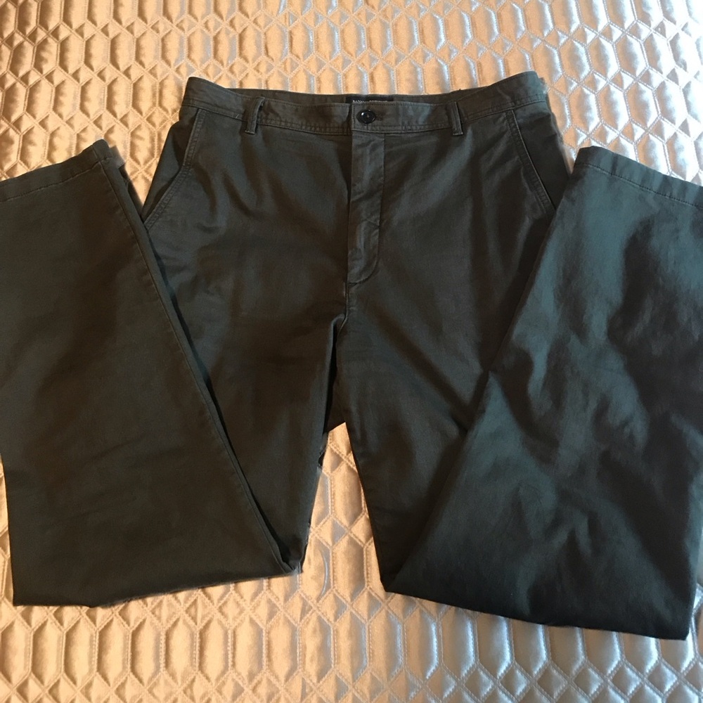 Banana Republic Women’s Authentic Cotton Chino High Rise Pants, moss green